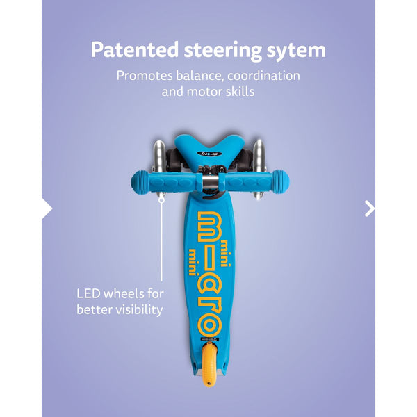 Micro Mini Deluxe Foldable LED - Micro Scooter
