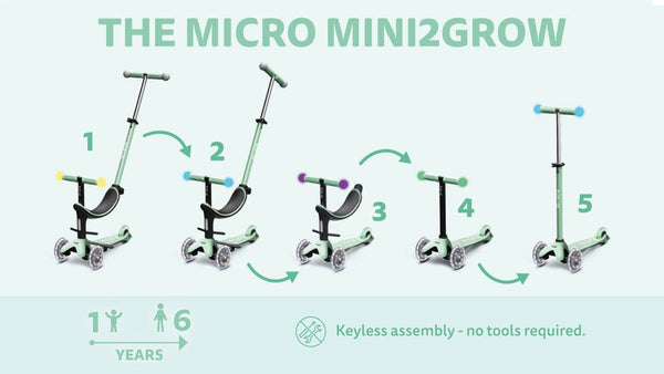 Micro Mini2Grow Deluxe Magic LED - Micro Scooter