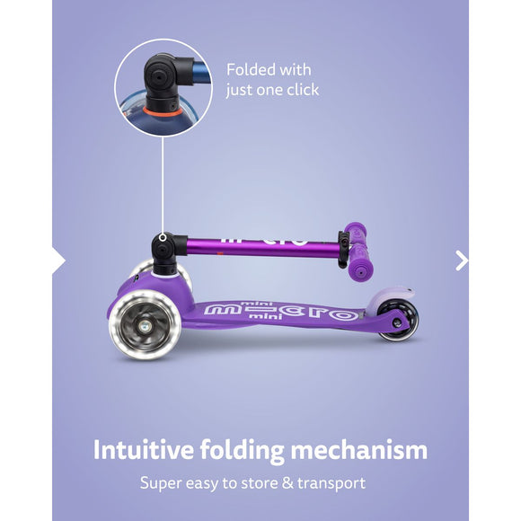 Micro Mini Deluxe Foldable LED - Micro Scooter
